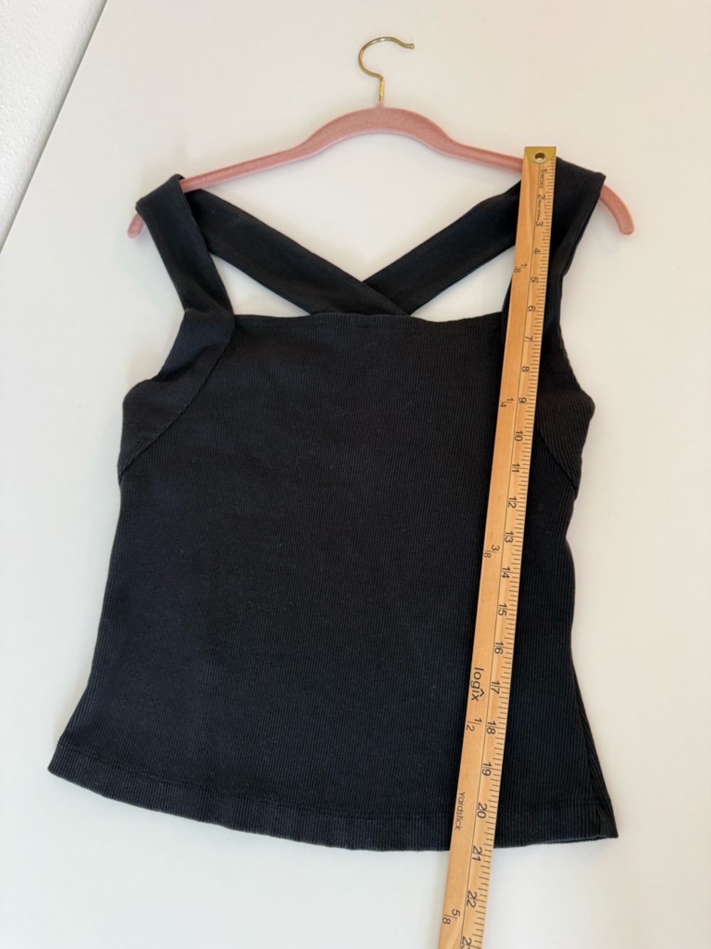 Anthropologie Square-Neck Halter Tank Black Sz Medium NWt - Picture 16 of 16